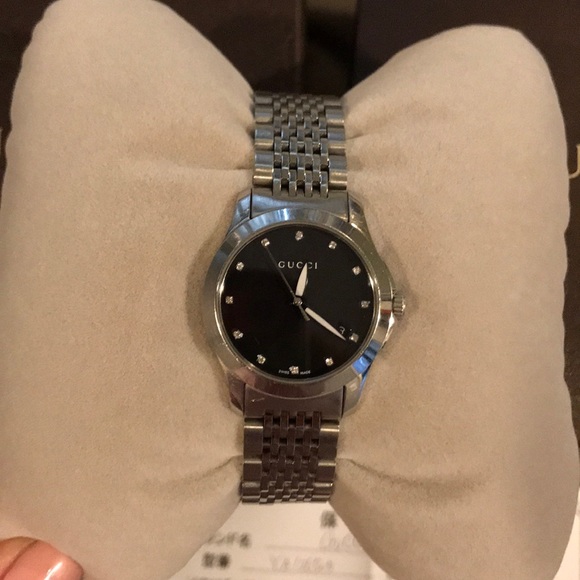 Authentic Gucci watch with diamonds - Picture 3 of 8